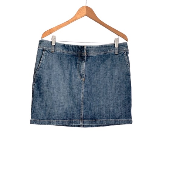 LOFT Dresses & Skirts - Ann Taylor Loft Denim Mini Skirt, Size 14